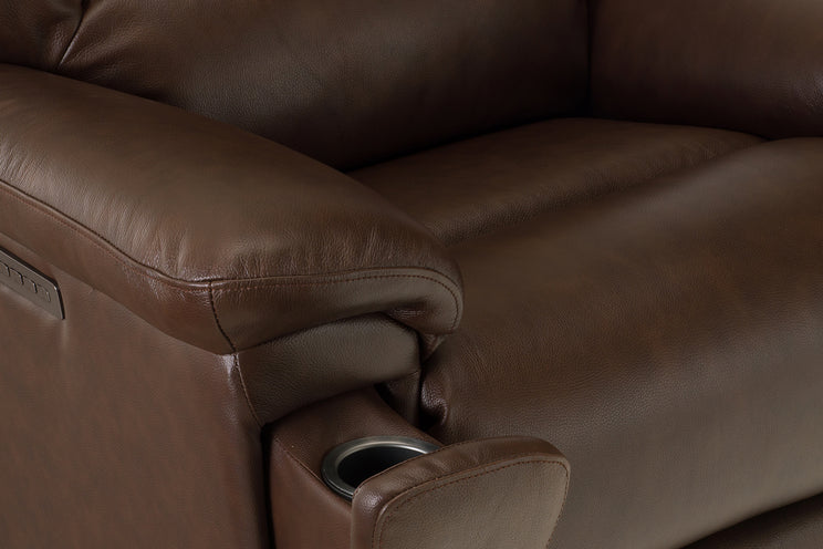 Perfect Match Plush Leather Power Recliner